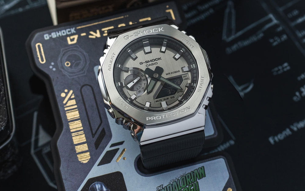 GM2100-1ASW | Black/Silver Steel Metal Watch | Casio G-SHOCK - Casio