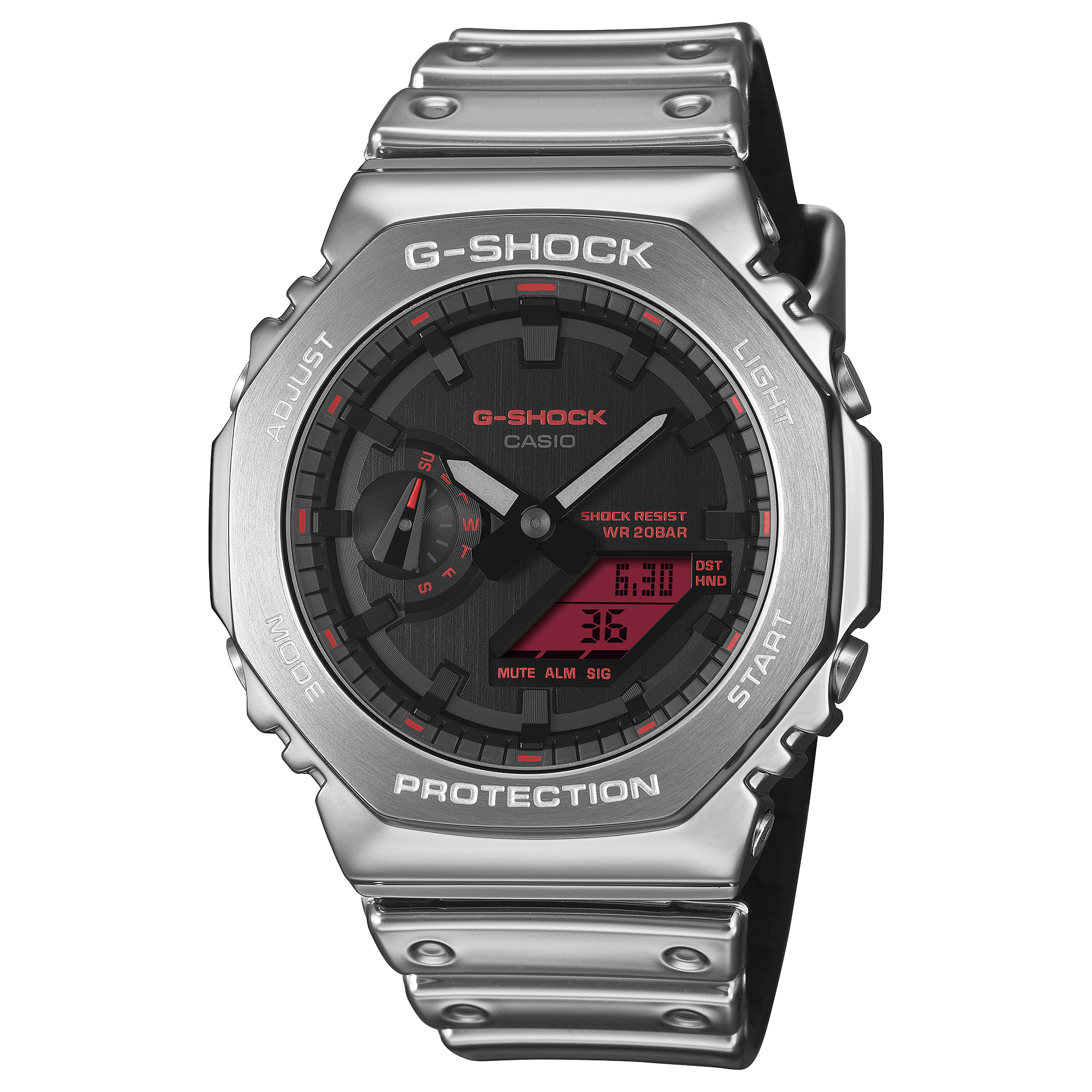 GM2100YRA-8A | G-SHOCK ANALOG-DIGITAL Silver - Casio