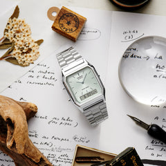 AQ230A-7AVT | Vintage Silver Watch | Casio AQ230 Series | Casio - Casio