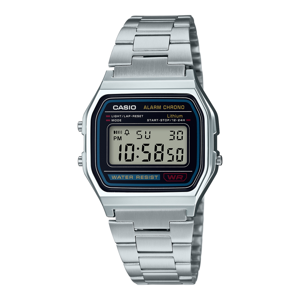 A158WA-1 | Casio Vintage Watch in Silver Metal | Casio - Casio