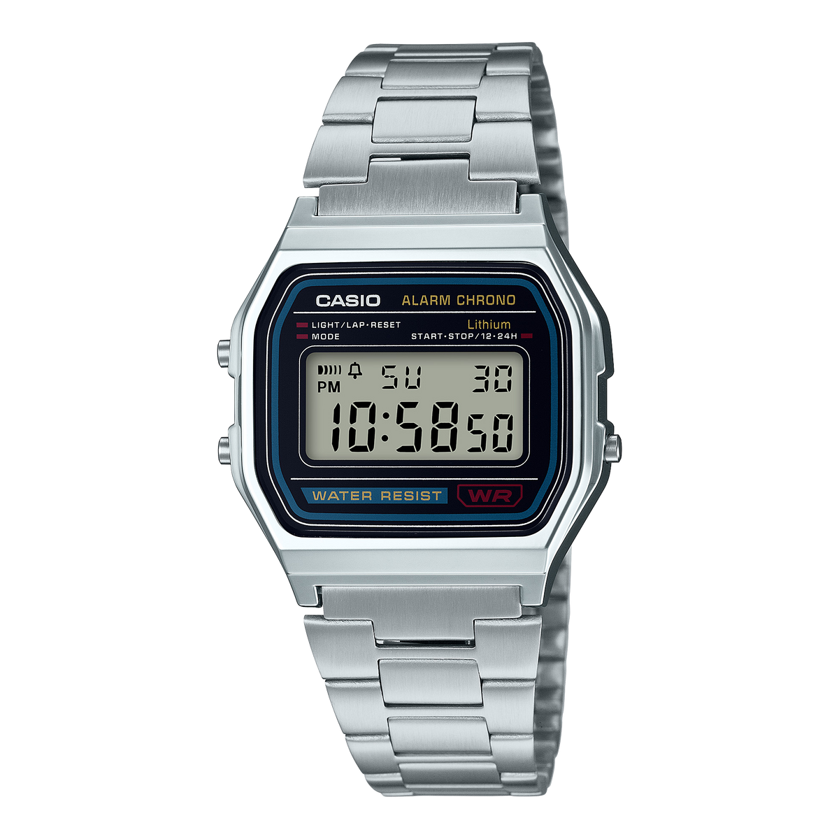 A158WA-1 | Casio Vintage Watch in Silver Metal | Casio - Casio