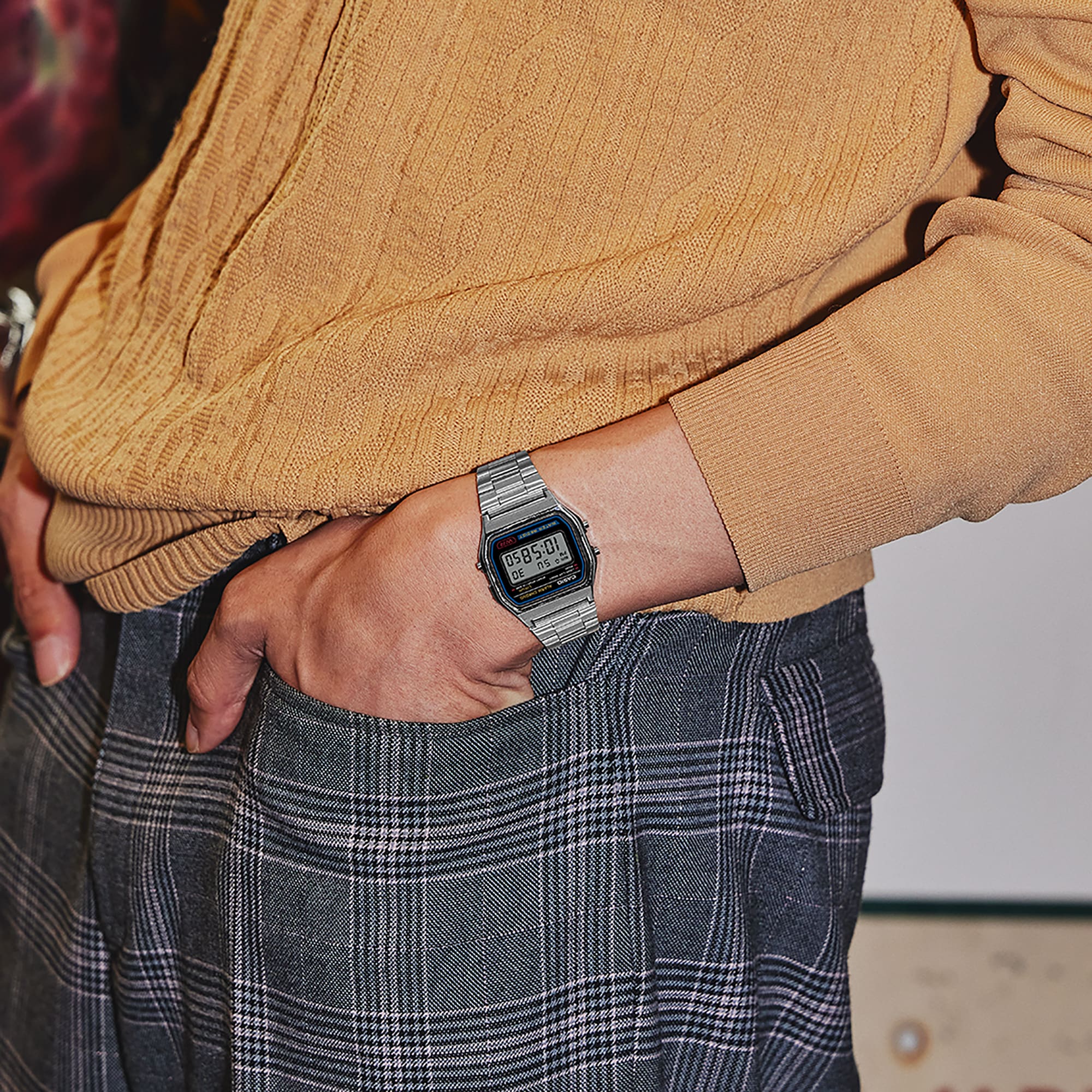 A158WA-1 | Casio Vintage Watch in Silver Metal | Casio - Casio