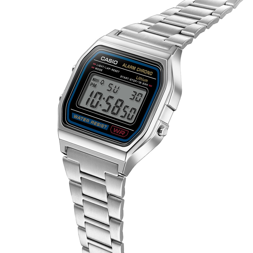 A158WA-1 | Casio Vintage Watch in Silver Metal | Casio - Casio