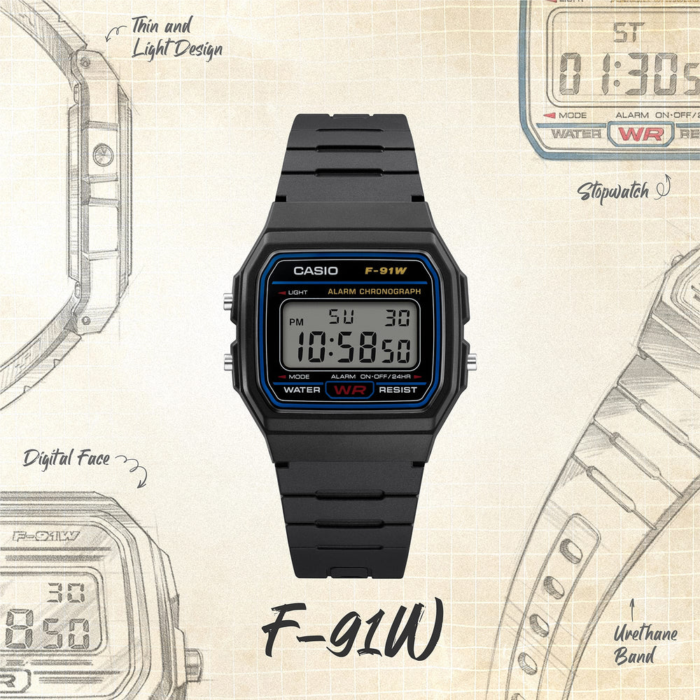 F91W-1 | Casio Classic Digital Watch - Casio