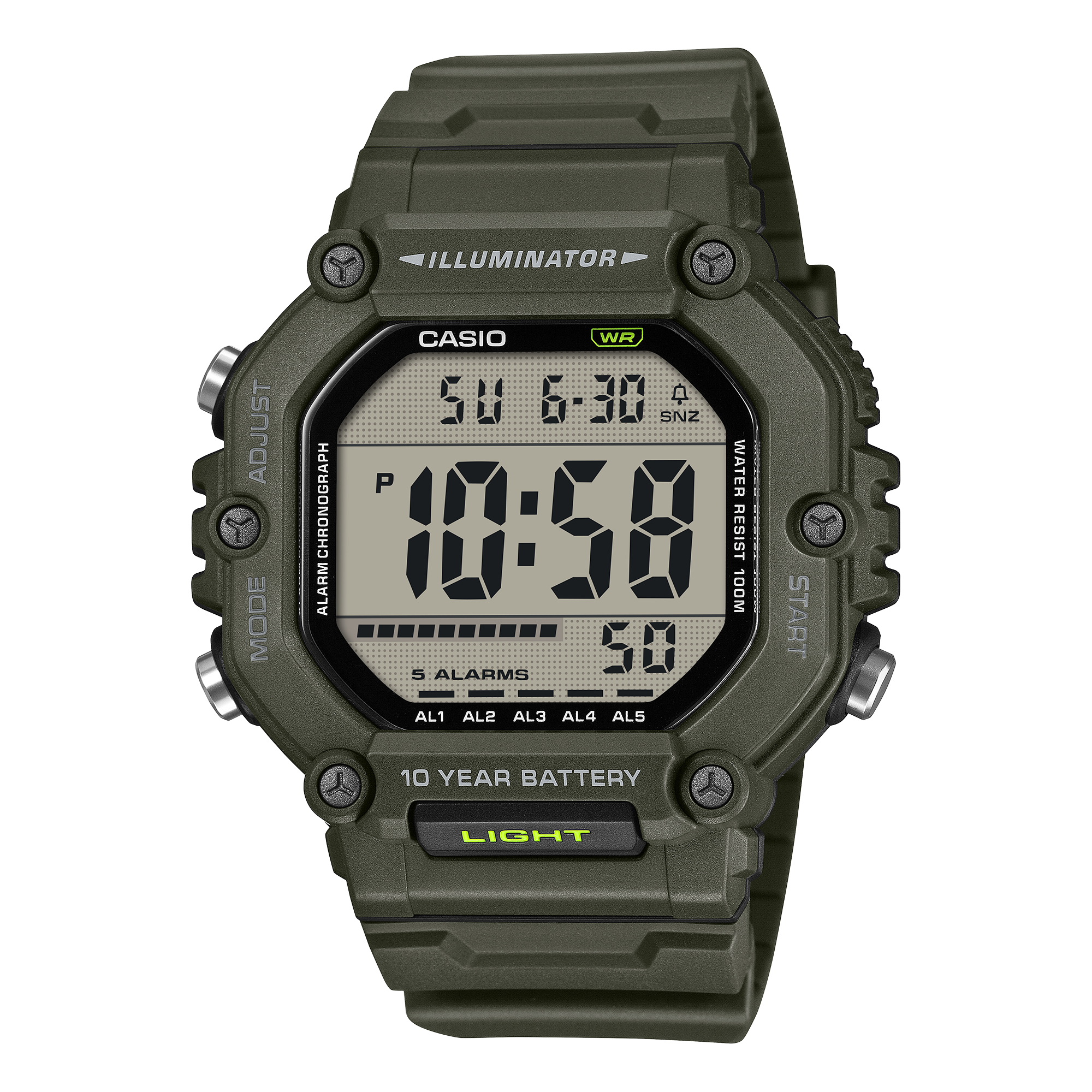 AE1600HX-3AV | Digital Green - Casio