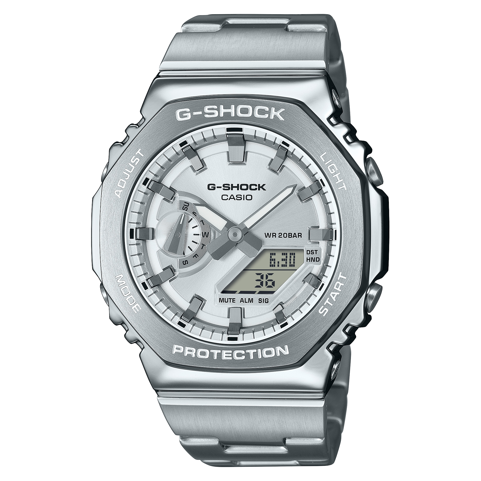 GM2110D-7A | Metal G-SHOCK: Casio Silver Watch | Casio G-SHOCK - Casio