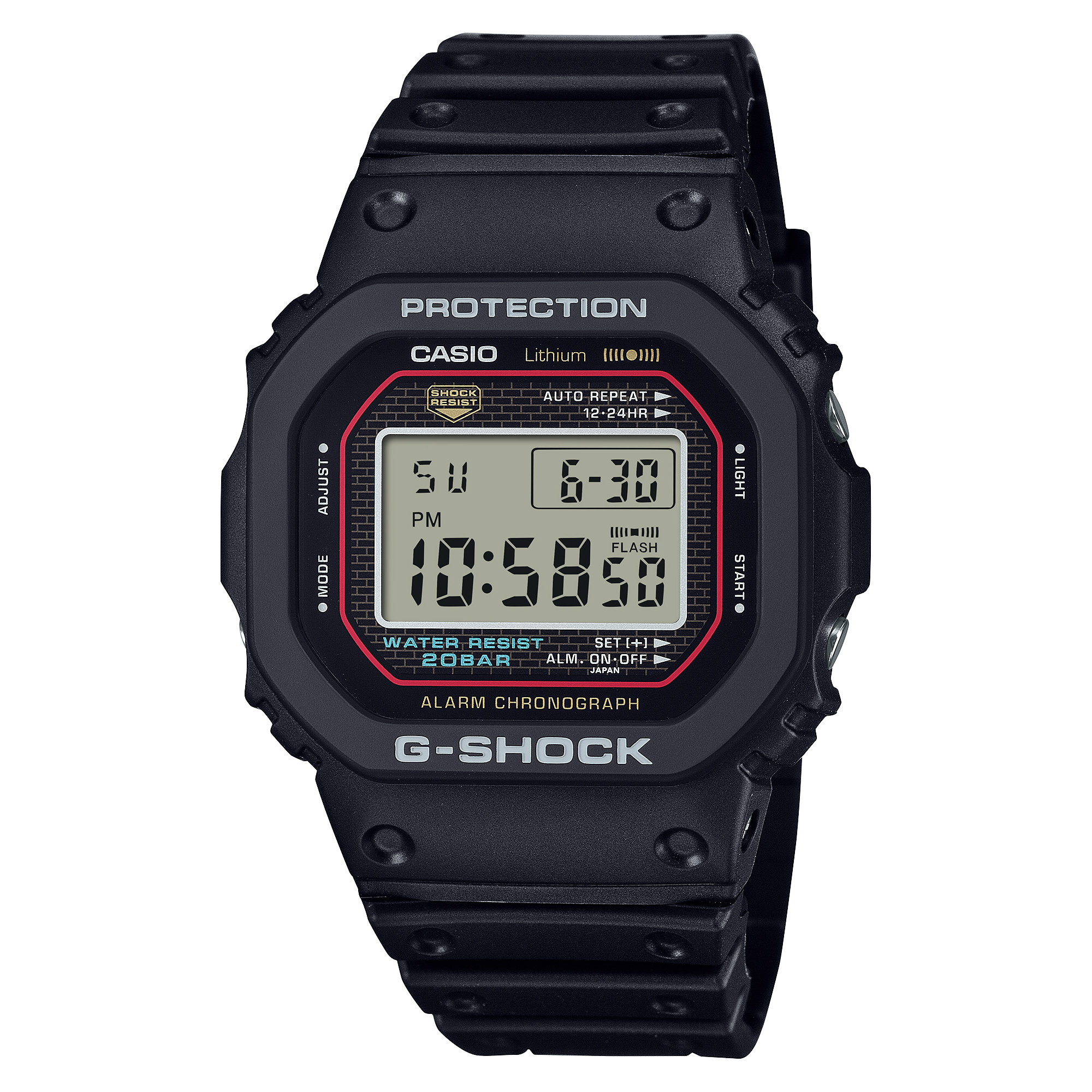 DW5000R-1A | G-SHOCK DIGITAL Black - Casio