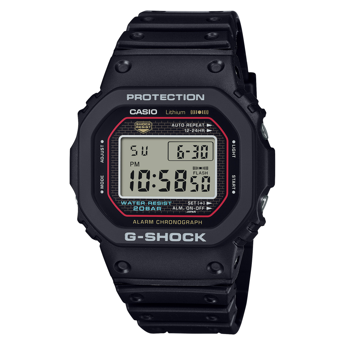 DW5000R-1A | G-SHOCK DIGITAL Black - Casio