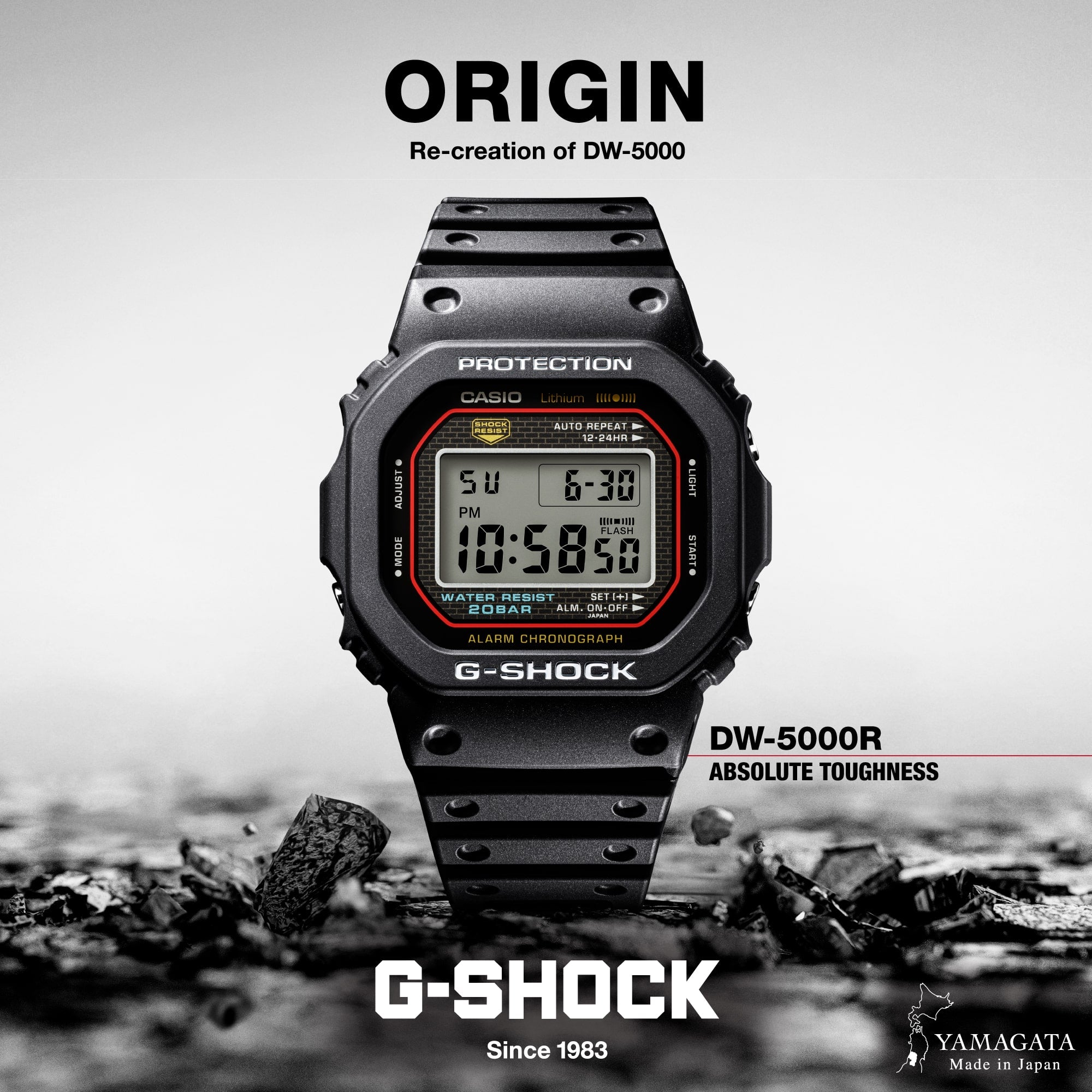 DW5000R-1A | G-SHOCK DIGITAL Black - Casio
